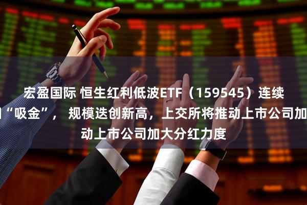 宏盈国际 恒生红利低波ETF（159545）连续17个交易日“吸金”， 规模迭创新高，上交所将推动上市公司加大分红力度