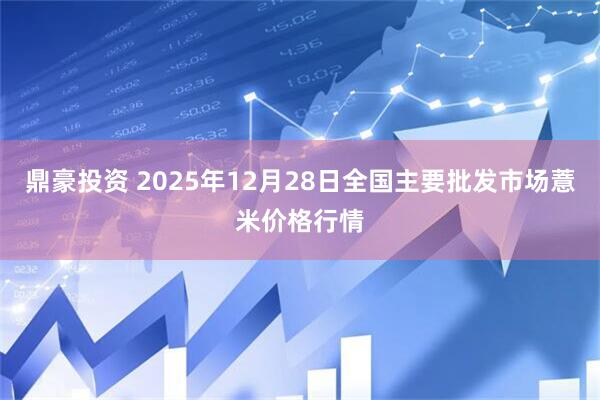 鼎豪投资 2025年12月28日全国主要批发市场薏米价格行情